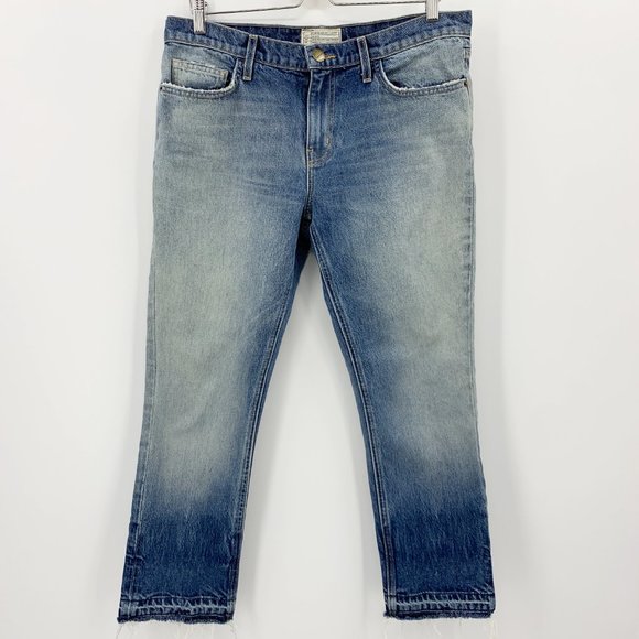 Current Elliott Straight Crop Released Hem Jeans - Picture 2 of 9